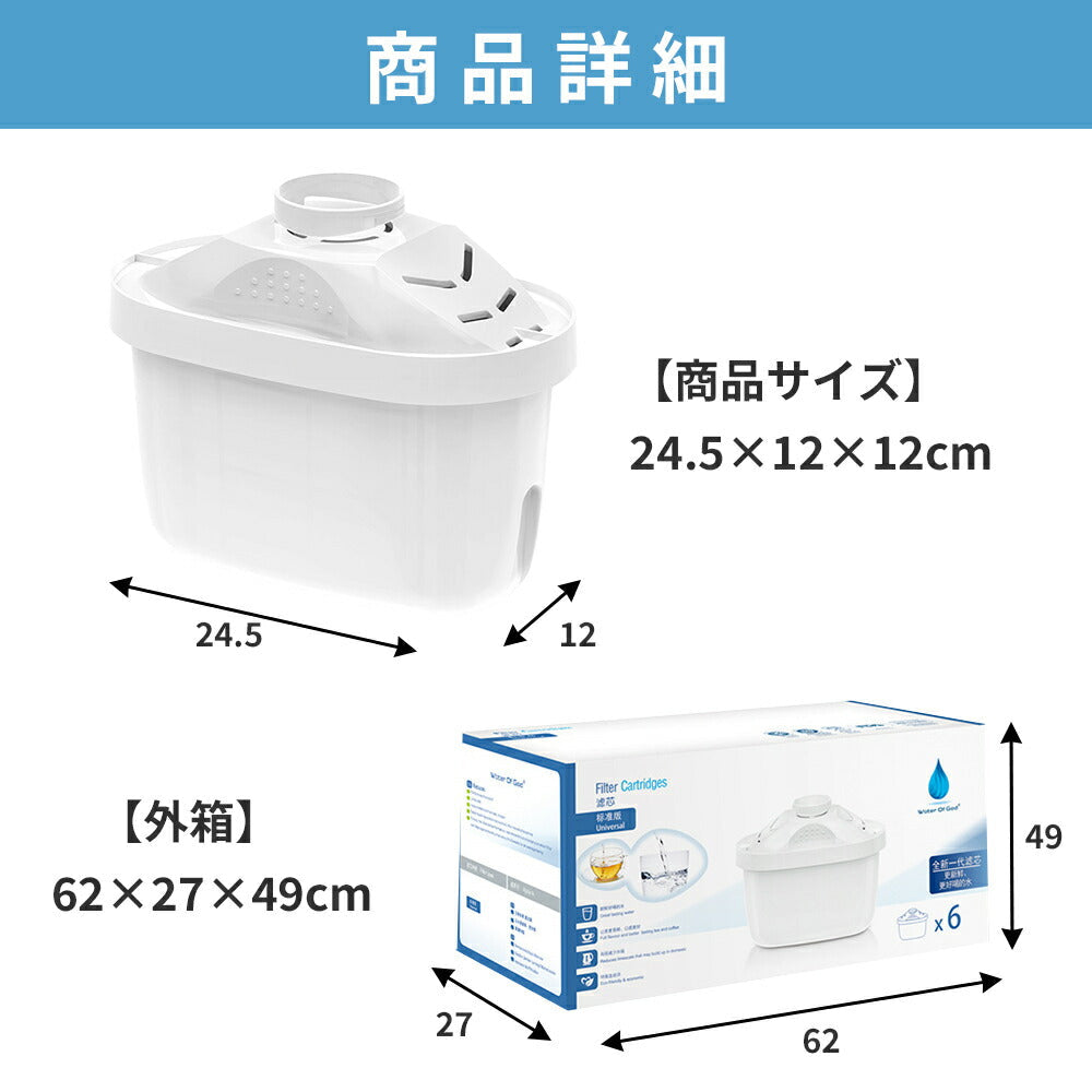 BRITA カートリッジ7個セット Amazon｜ブリタ カートリッジ 浄水器 ポット型 交換用 6個入
